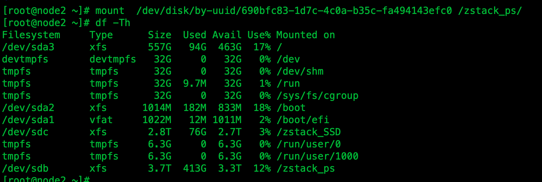 本地存储物理机盘符变化导致云主机无法启动的解决方法 ZStack