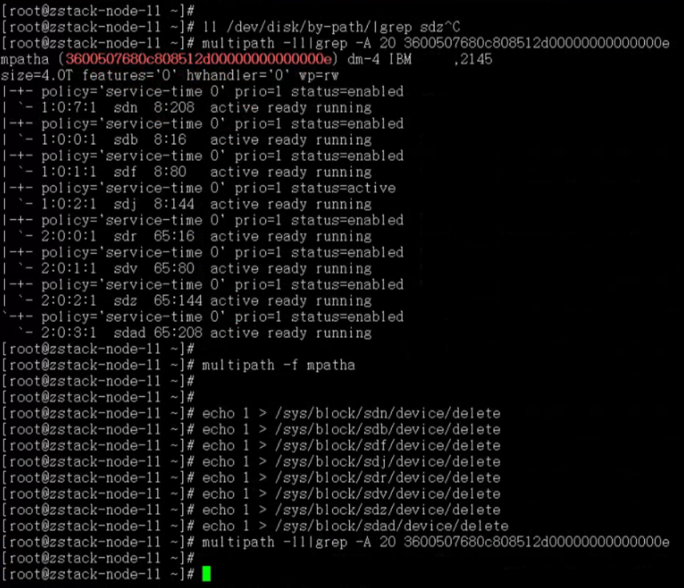 存储侧lun映射后物理机上无法识别到如何处理？ ZStack