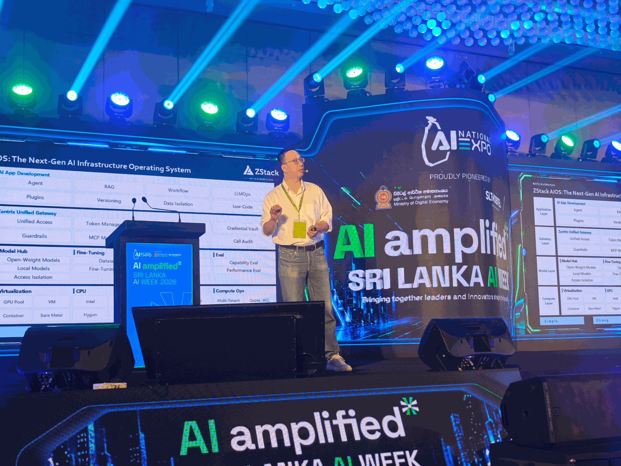 ZStack 创始人兼 CEO 张鑫受邀出席斯里兰卡国家级 AI 大会，分享企业级 AI 实践